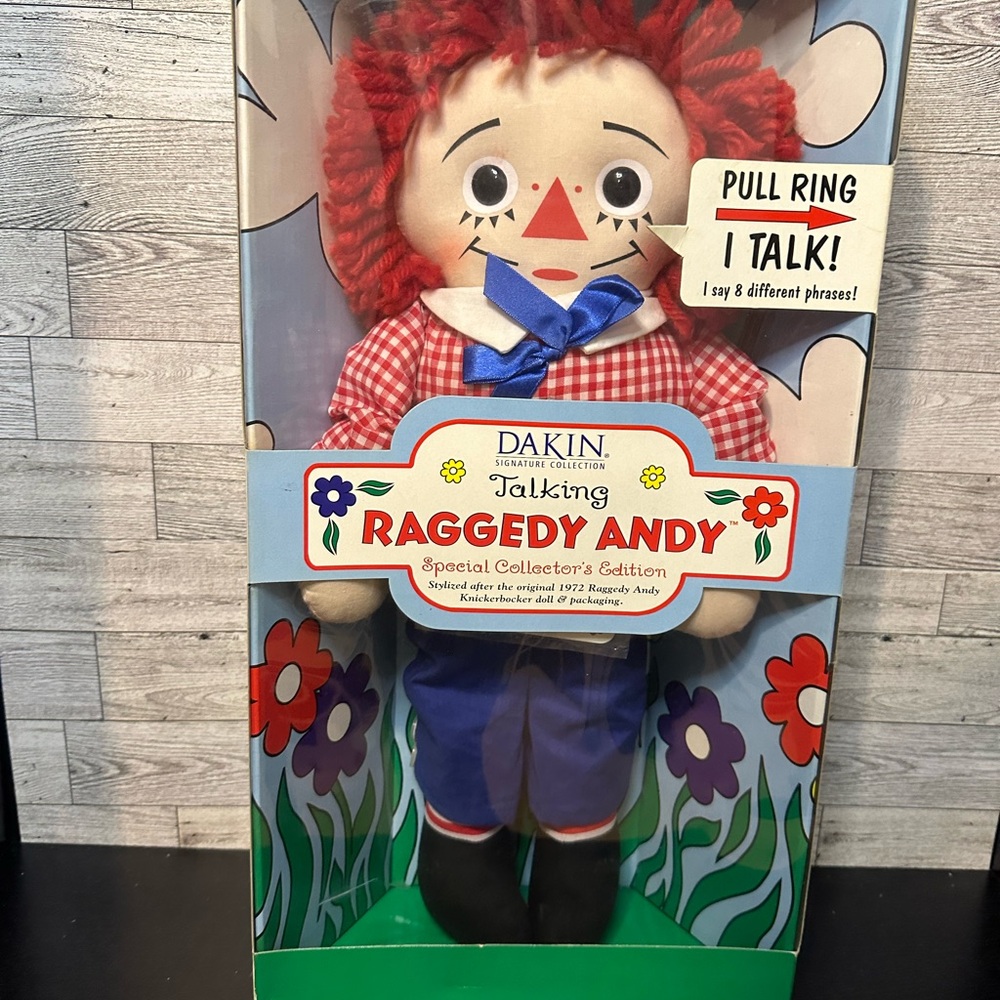 Dakin Talking Raggedy Andy Doll - Picture 2 of 3
